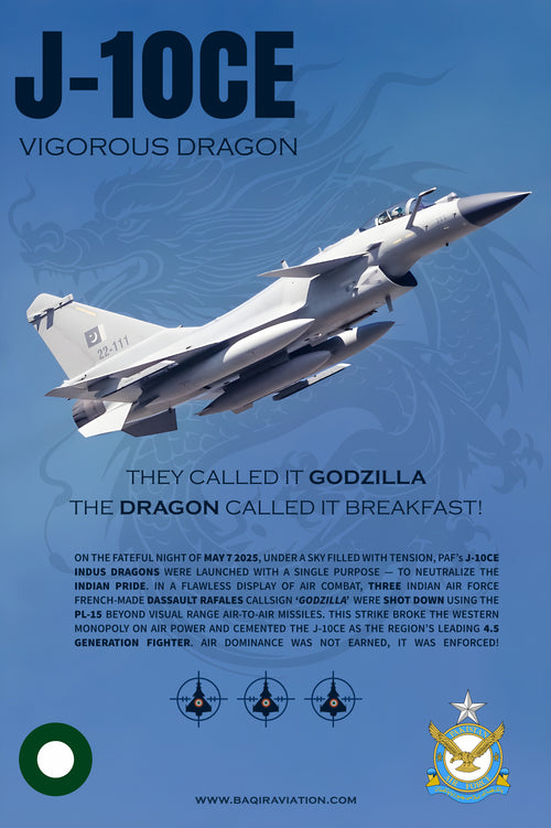 PAF J-10C Vigorous Dragon - Premium Aviation Wall Art