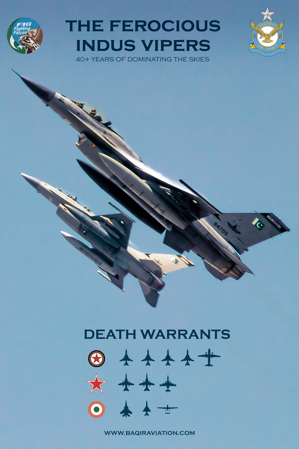 Pakistan Air Force F-16 Fighting Falcon – Premium Aviation Wall Art