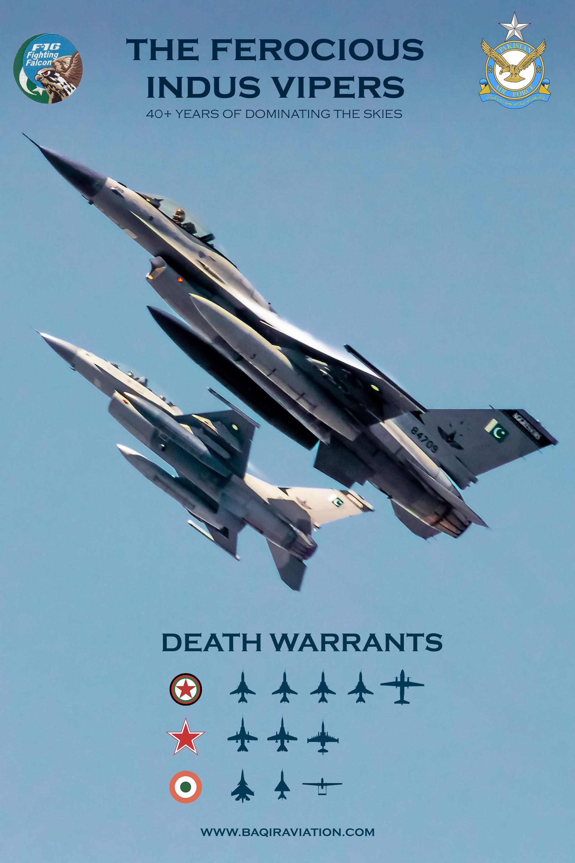 Pakistan Air Force F-16 Fighting Falcon – Premium Aviation Wall Art