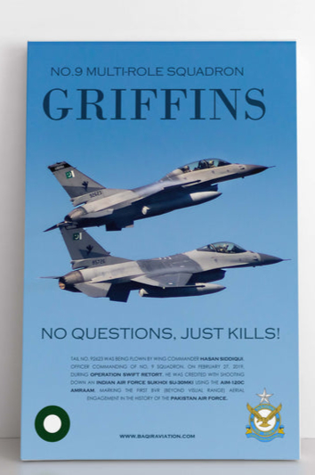 Pakistan Air Force No. 9 Squadron 'Griffins' Legacy - Premium Aviation Wall Art - Image 2
